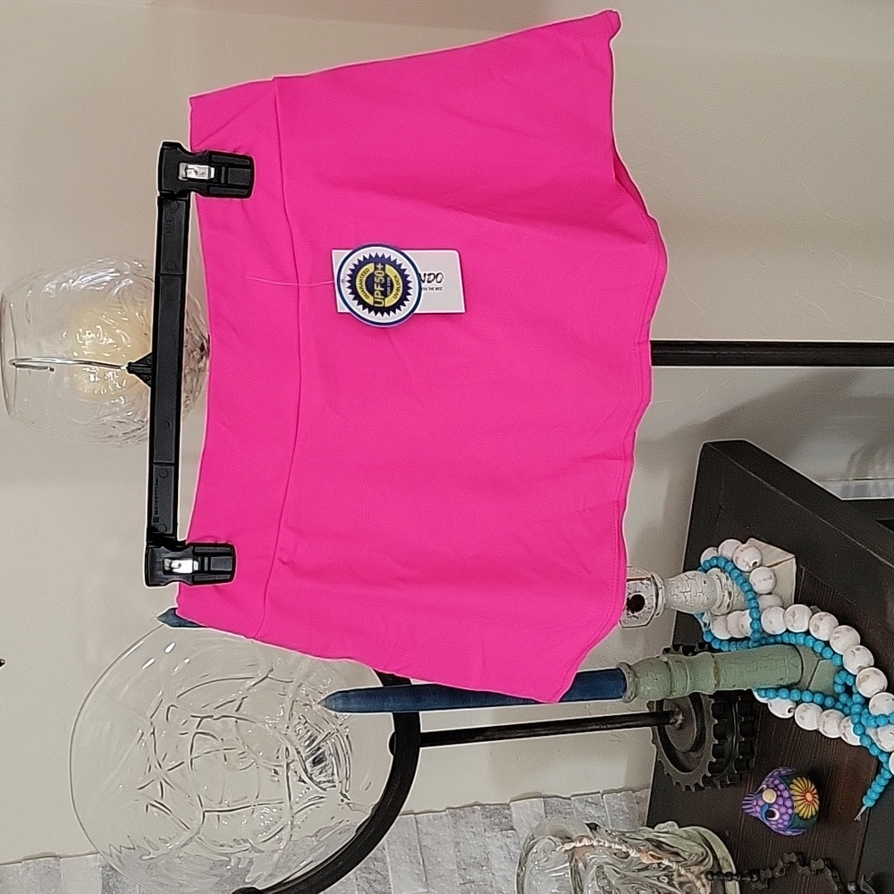 Alex Vando Hot Pink Skort, Suit Bottoms, UPF50+, Moisture wicking, 4 Way Stretch